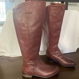 Franco Sarto Women's Meyer Tall Bordeaux Riding Boots Sz 5.5M